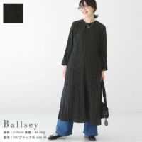 Ballsey(ボールジィ) ランダムプリーツドットプリント ソフトマーメイドワンピース(11-06-44-06133)