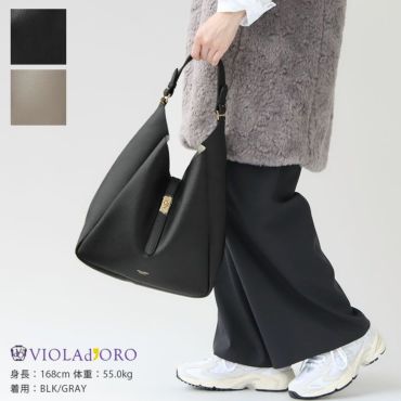 VIOLAd'ORO(ヴィオラドーロ) イタリアンWフェイスレザーワンショルダー