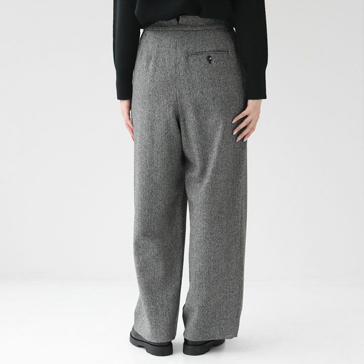 SACRA(サクラ) ヘリンボーン ツイードパンツ(124621111)の通販｜NEWS