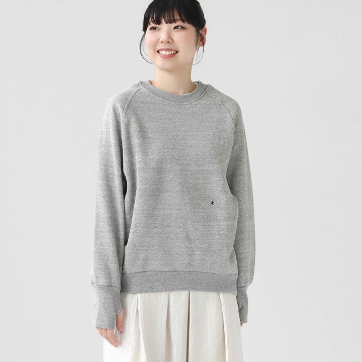 AMERICANA(アメリカーナ) バックジップ クルーネックスウェット(BRF