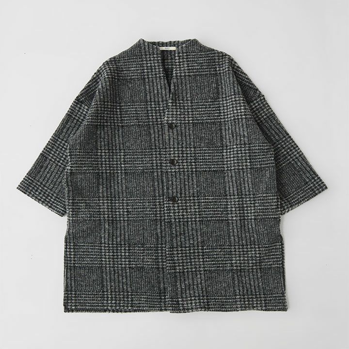 NARU(ナル) イタリアンエアリーグレンチェック ノッチコート(656250)の