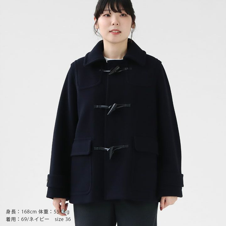 ♡マカフィー♡ロングウールダッフルコート ネイビー サイズ36 ♡マカフィー♡ロングウールダッフルコート ネイビー サイズ36