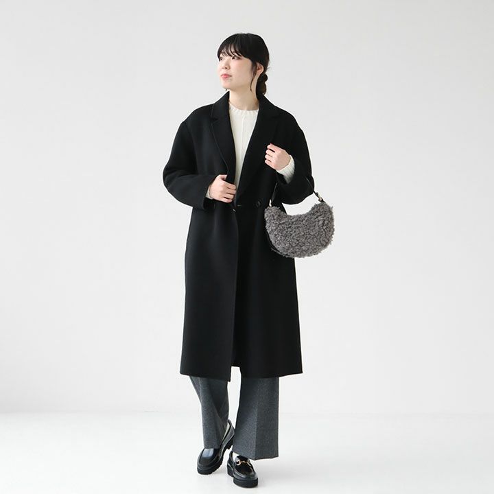 Ballsey(ボールジィ) ウールカシミヤリバー チェスターコート(11-08-24
