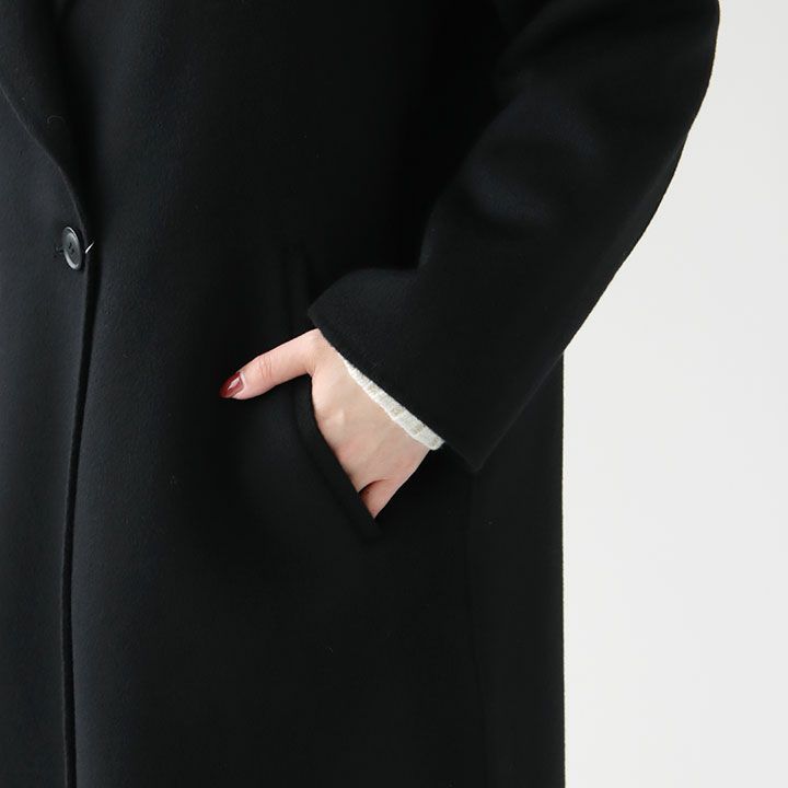 Ballsey(ボールジィ) ウールカシミヤリバー チェスターコート(11-08-24