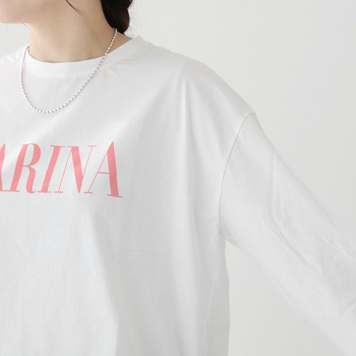 レディース　MICA&DEAL　マイカアンドディール　CARINA ロゴロングスリーブTシャツ ロンT  カットソー　長袖　0125109001 MICA&DEAL マイカアンドディール】