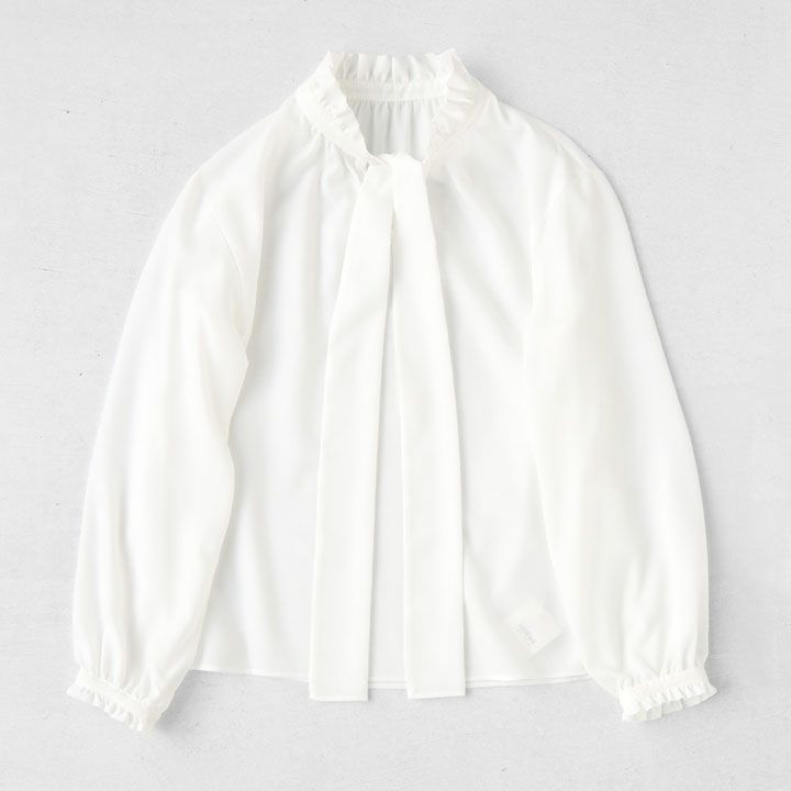 Ballsey(ボールジィ) グロスアムンゼン フリルカラーリボンブラウス(11