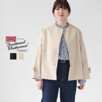 Traditional Weatherwear(トラディショナル・ウェザーウェア) MALTON ノーカラー ショートコート(KGFCO0466RO)