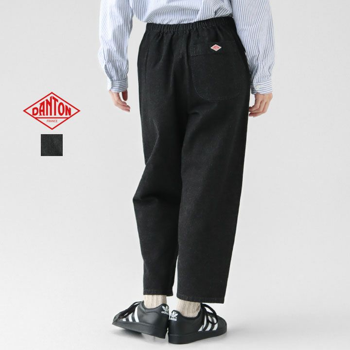 DANTON(ダントン) WOMEN'S ブラックデニム イージーパンツ(JD-2540KBK