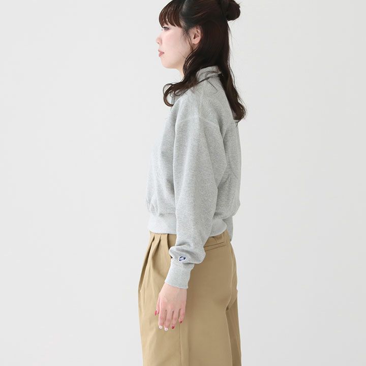 ORCIVAL(オーシバル) コットン裏毛 ハーフジッププルオーバー(OR