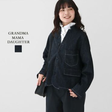 タグ付未使用グランマママドーター ガゼットドルマンジャケット ネイビー サイズ0 GRANDMA MAMA DAUGHTER(グランマママドーター) ジャケット