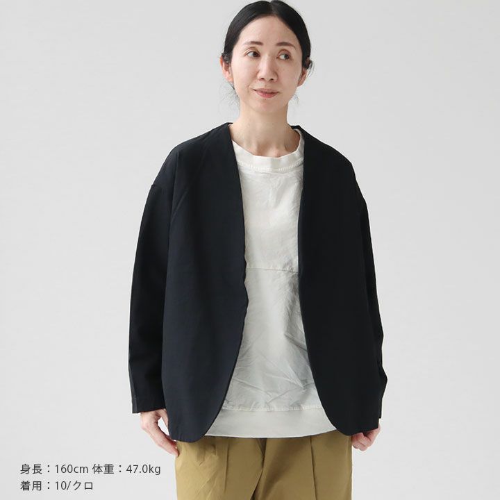 PRIT(プリット) 綿麻ストレッチ トッパージャケット(P81528)の