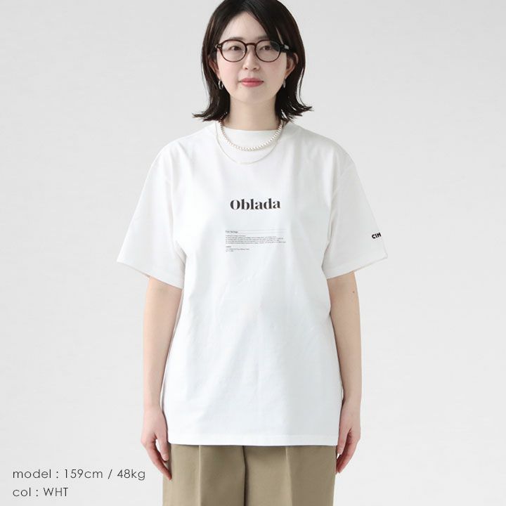Oblada(オブラダ) NEWS別注 OBLADA ロゴTシャツ(OBLADA-NEWST)の