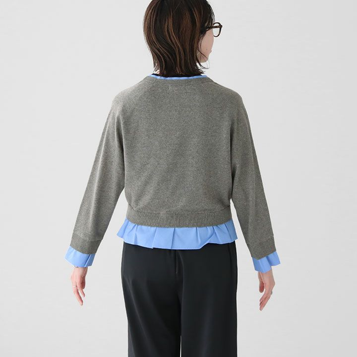 完売品⭐︎マカフィ⭐︎グレー タグ付き新品カーディガン マカフィー(MACPHEE）トゥモローランド (TOMORROWLAND) ラムカシミヤV