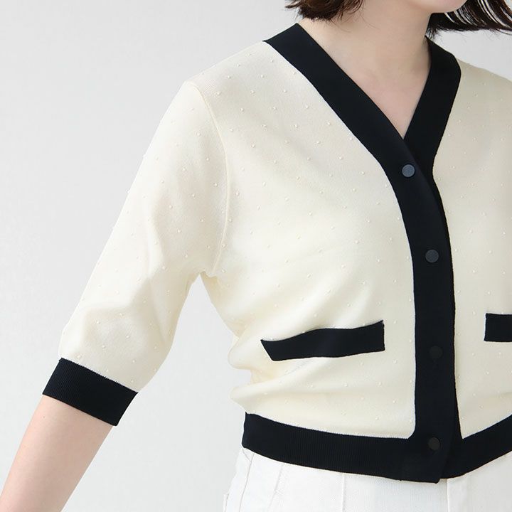 Ballsey(ボールジィ) ストレッチタックドット Vネック