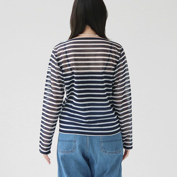 ★新品・未使用【ORCIVAL】シースルーボートネックプルオーバー ORCIVAL(オーシバル) シースルー ボートネックプルオーバー(OR