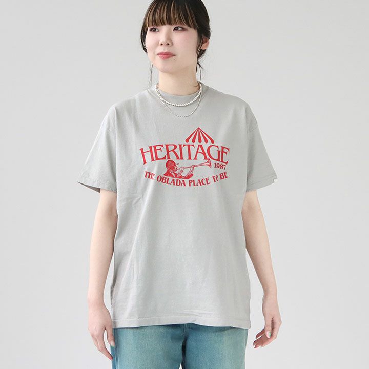 obrada Tシャツ Oblada ヘリテージ ティー, BLACK – Navyblue