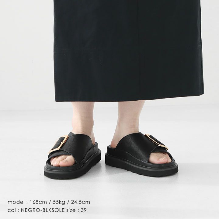 MOHI(モヒ) ビッグバックル ベルトサンダル(GU1-1902466G-MA)の