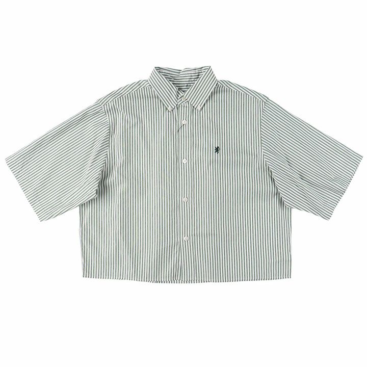 GYMPHLEX(ジムフレックス) ショート ボタンダウン半袖シャツ GY