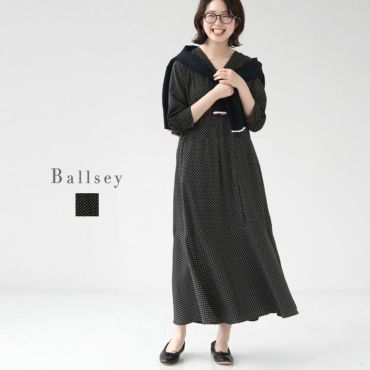 Ballsey(ボールジィ) ストレッチタックドット Vネック