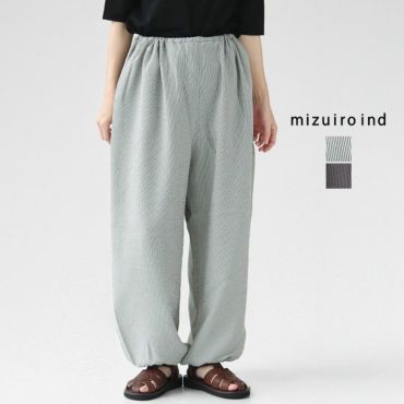 mizuiro ind (ミズイロインド) ストライプドローストリング