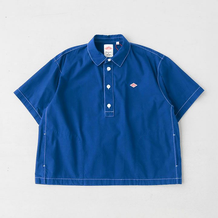 DANTON(ダントン) コットンホースクロス 半袖ワークシャツ DT