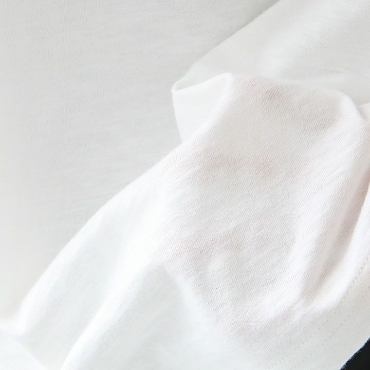 UNCLE TEEの柔らかで風合いある生地の拡大画像