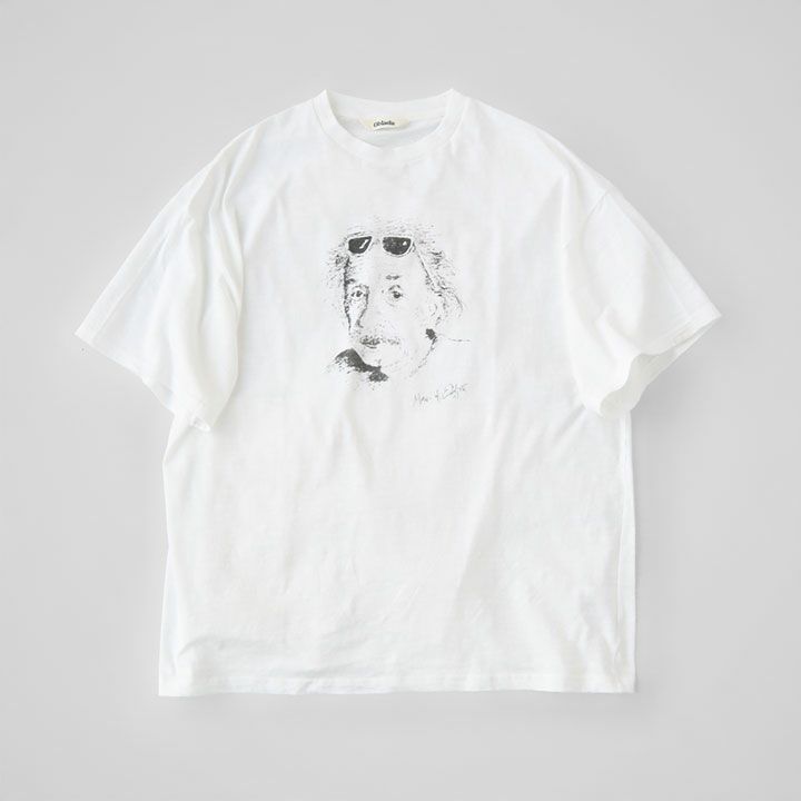 ObladaのUNCLE Tシャツ（F2510CU16）、ヴィンテージ風プリントが映えるWHITEカラーのフロントデザイン