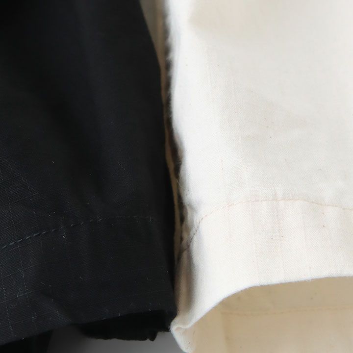 アーミーリップ素材の拡大写真・織りの表情が見える