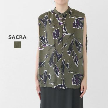 SACRA(サクラ) RUSTIC コットンツイル ロングジレ(124105061)の