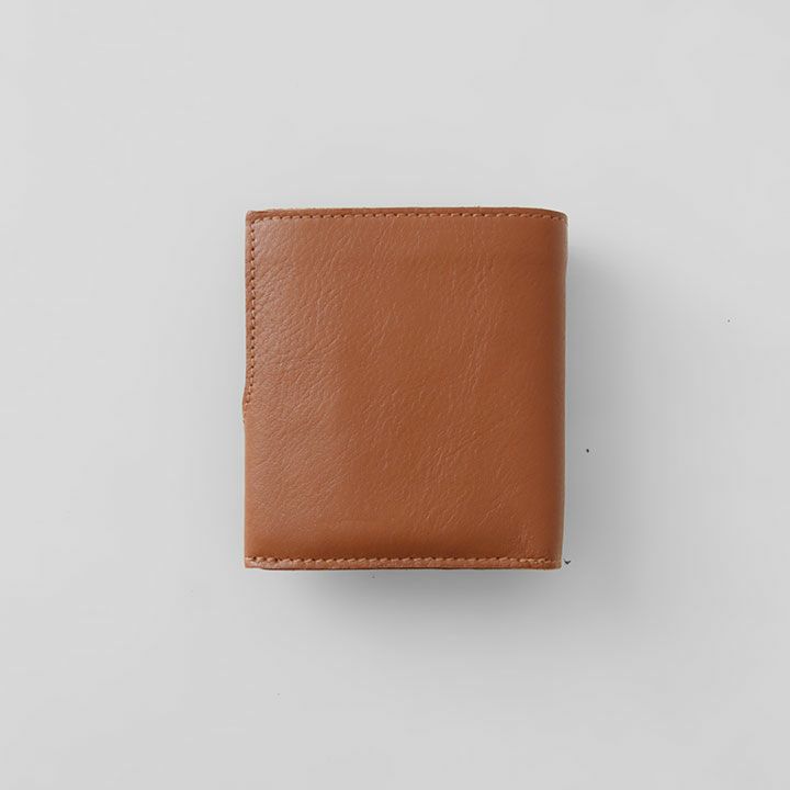 IL BISONTE二つ折りウォレットのカスターニャ色背面