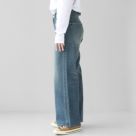 ジップフライと前立てディテールのアップ