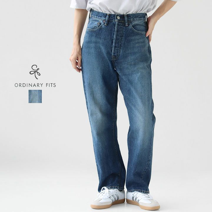 Ordinary fits オーディナリーフィッツ｜ユニセックス TYPE LOOSE/USED デニムパンツ 117USD