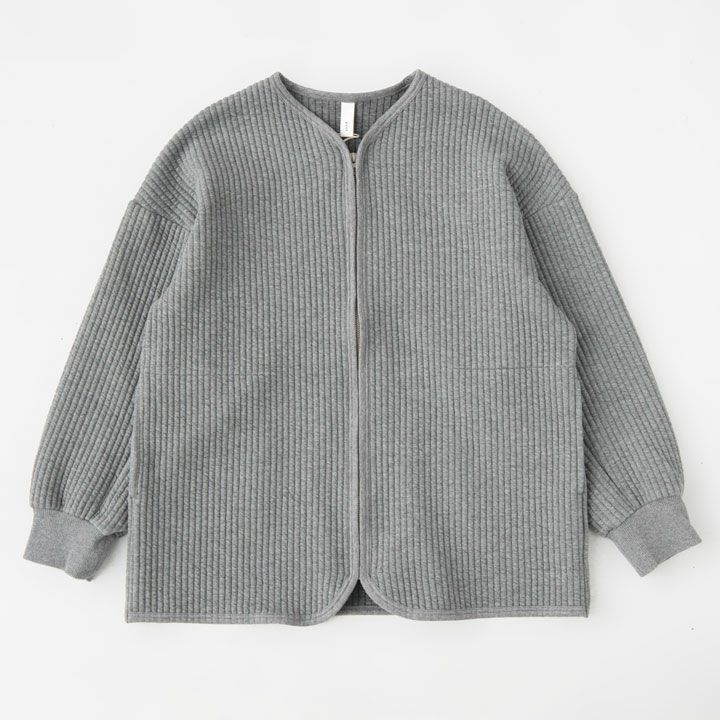 PRIT プリット｜コールキルト Vネック ZIPカーディガン P90610の通販