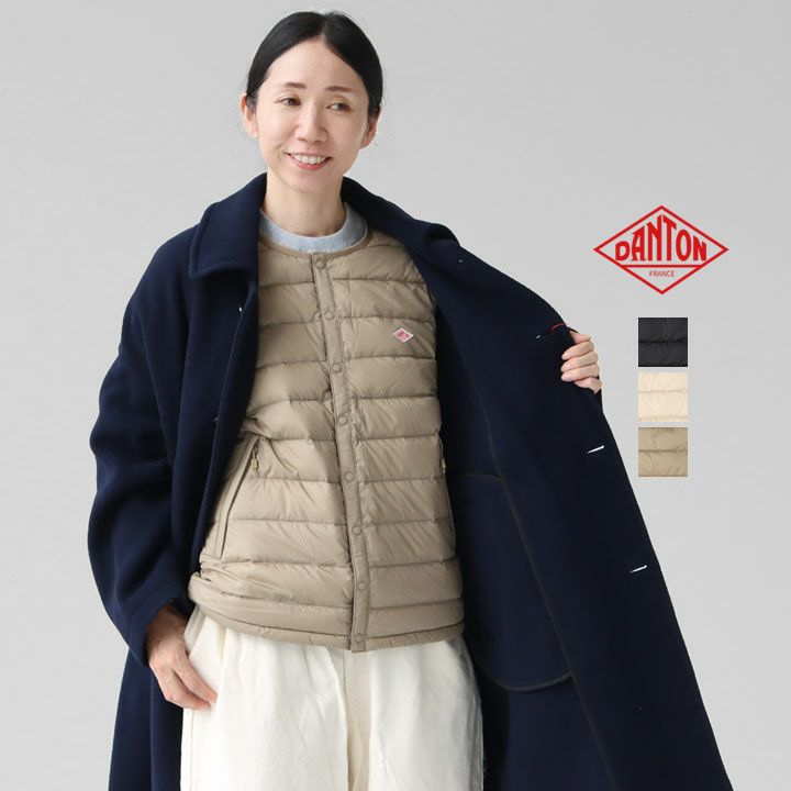 DANTON ダントン｜クルーネック インナーダウンジャケット DT-A0001RRT