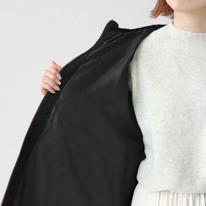 MICA & DEAL マイカ＆ディール｜ボアドッキングフーデットブルゾン